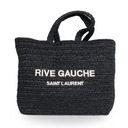 Saint Laurent - Raffia Rive Gauche Tote Black (Pre-Owned)