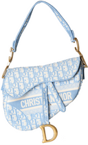Dior - Saddle Bag Blue Oblique Jacquard (Pre-Owned)