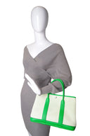 Hermes Garden Party 30 Toile & Togo Green