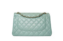 Chanel Jumbo Double Flap Bag Caviar Sage