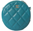 Chanel Quilted Round Clutch