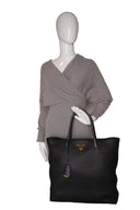 Prada Vitello Shopping Tote