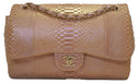 Chanel Jumbo Double Flap Python Bag