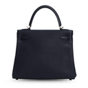 Hermes - Blue Nuit Sac Kelly II Retourne 25cm Veau Togo Palladium (Pre-Owned)
