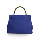 Hermes - Kelly Au Trot 28 Bleu Electrique Togo Palladium Hardware (Pre-Owned)