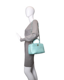 Chanel - Chevron Quilted Calfskin Bowling Vanity Bag Mint Green (Pre-Owned)