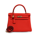 Hermes - Kelly 28cm II Retourne Capucine Orange Handbag Gold (Brand New)