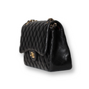 Chanel Black Jumbo Quilted Lambskin Gold Hardware