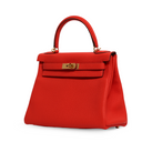 Hermes - Kelly 28cm II Retourne Capucine Orange Handbag Gold (Brand New)