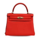 Hermes - Kelly 28cm II Retourne Capucine Orange Handbag Gold (Brand New)