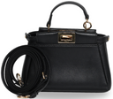 Fendi - Nappa Micro Peekaboo Iconic Satchel Black (Pre-Owned)