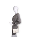 Chanel - Camellia Embossed Wallet on Chain White