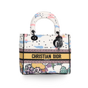 Dior - Canvas Ciel De Reve Small Lady Dior Latte Multicolor (Pre-Owned)