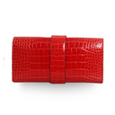 Hermes - 23cm Alligator Mississipiensis Lisse Clutch Bag Silver Hardware (Pre-Owned)