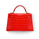 Hermes - Mini Kelly 20 Orange Alligator with Gold Hardware (Brand New)