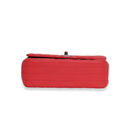 Chanel - Caviar Chevron Quilted Mini Rectangular Flap Red (Pre-Owned)