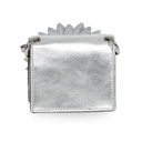 Fendi - Micro Baguette Charm in Silver Leather with Flower Appliqué (Pre-Owned)