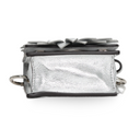 Fendi - Micro Baguette Charm in Silver Leather with Flower Appliqué (Pre-Owned)