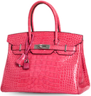 Hermes - Pink Alligator Birkin 30 Palladium Handbag (Pre-Owned)