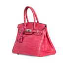 Hermes - Pink Alligator Birkin 30 Palladium Handbag (Pre-Owned)