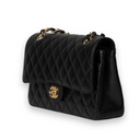 Chanel - Medium Double Flap Bag Black Caviar with Gold Hardware