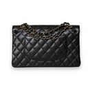Chanel - Medium Double Flap Bag Black Caviar with Gold Hardware