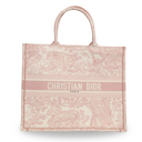 Dior - Canvas Large Dioriviera Toile De Jouy Book Tote Rose (Pre-Owned)