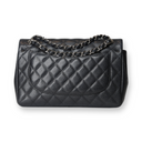 Chanel - Jumbo Caviar Double Flap Black/Silver (Pre-Owned)