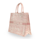 Dior - Canvas Large Dioriviera Toile De Jouy Book Tote Rose (Pre-Owned)